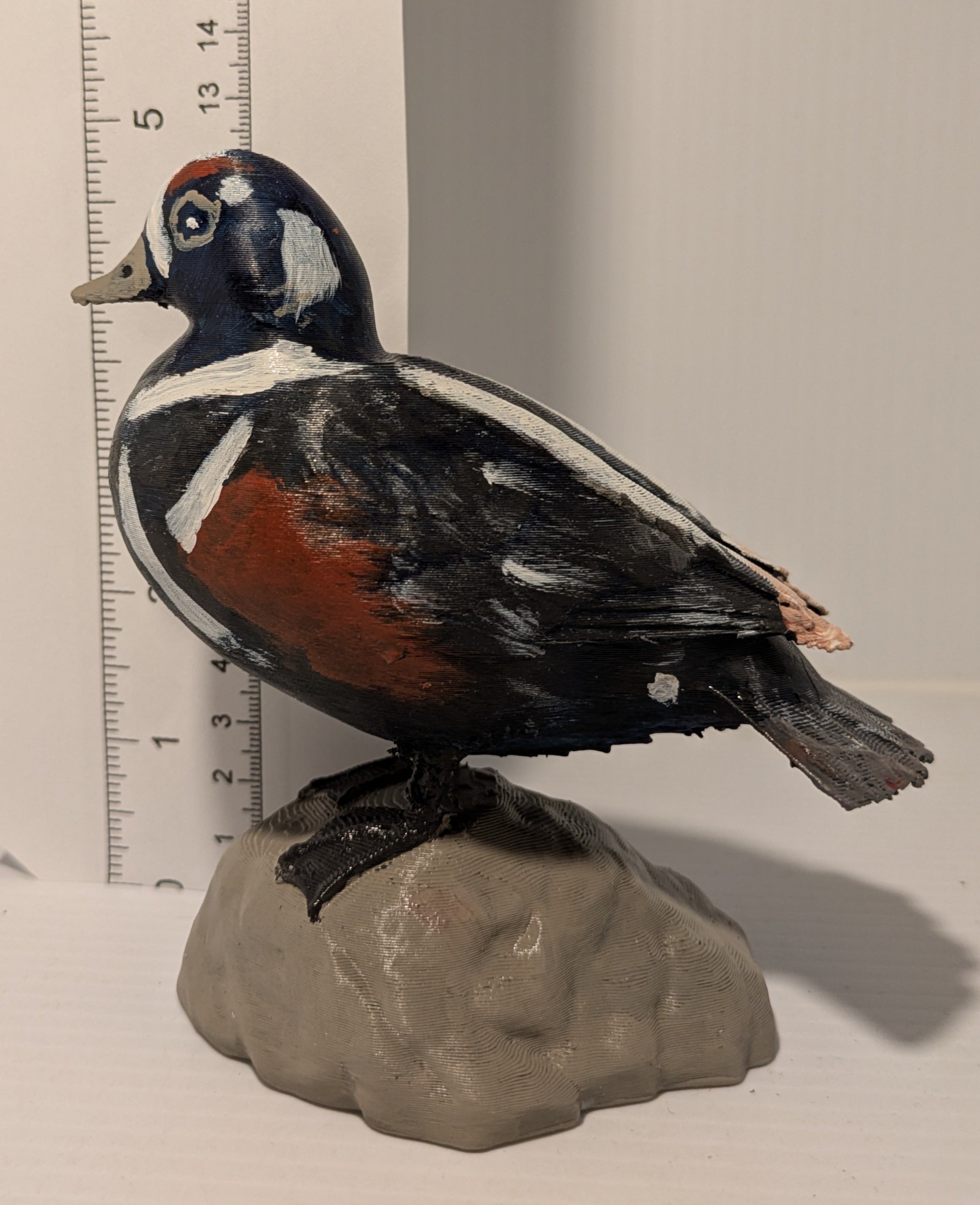 Harlequin Duck Sculpture