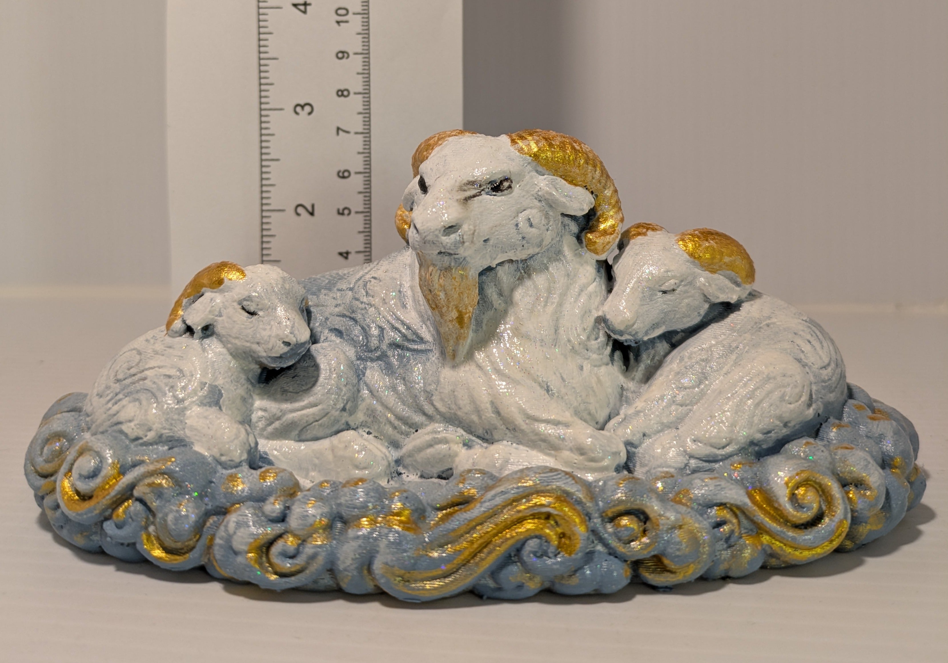 Golden Harmony – Year of the Goat Sculpture