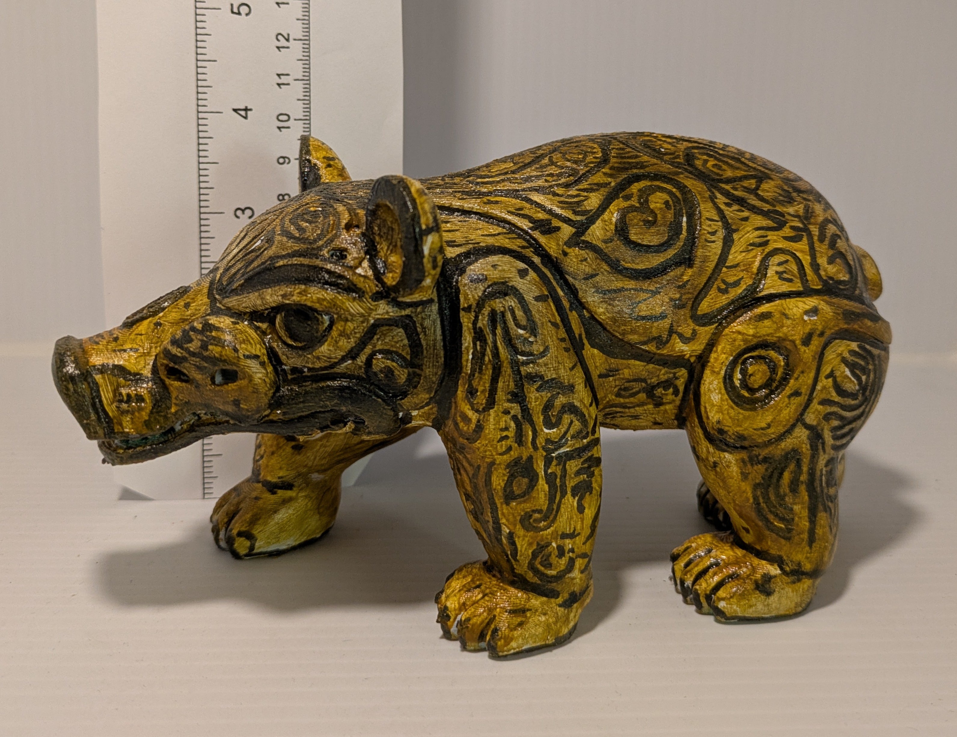 Woodland Boar – Handcrafted Art Sculpture